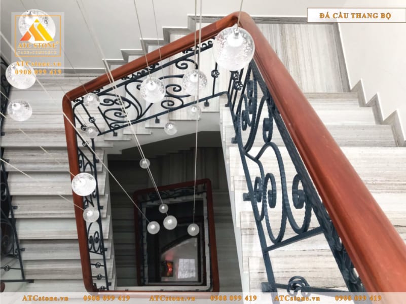 Mẫu đá hoa cương cầu thang