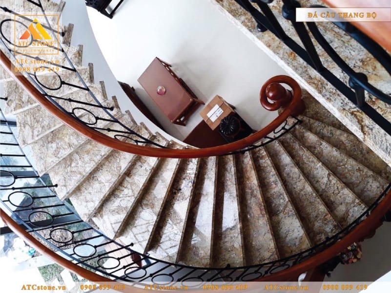 Mẫu đá hoa cương cầu thang