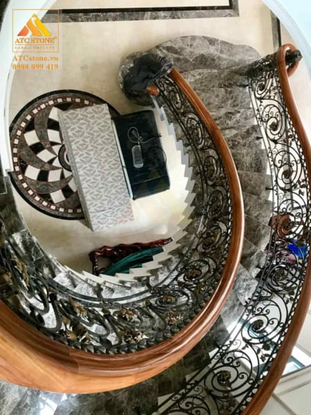 Đá hoa cương ốp cầu thang