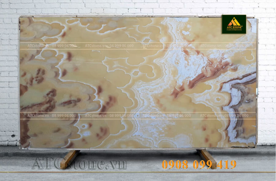 ĐÁ ONYX YELLOW PEARL