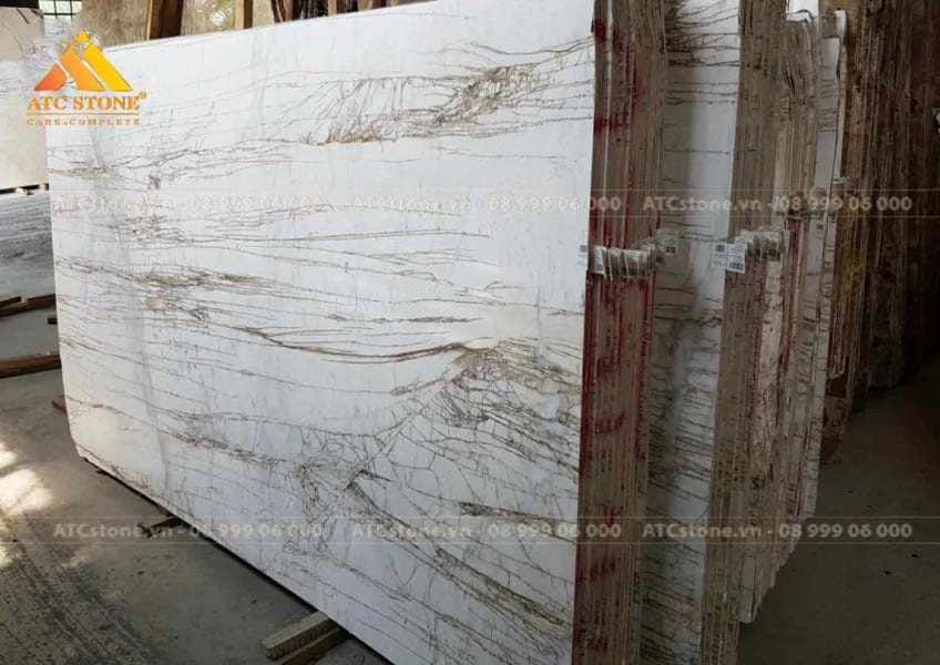 ĐÁ MARBLE SANTORINI WHITE