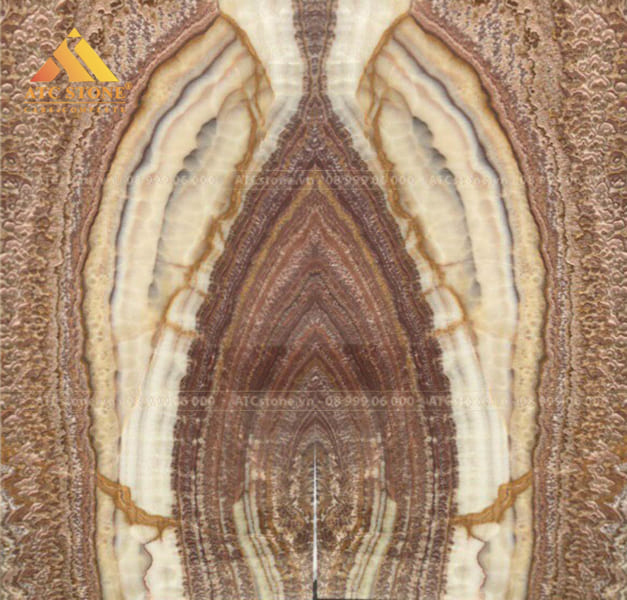 ĐÁ ONYX BROWN FLAME