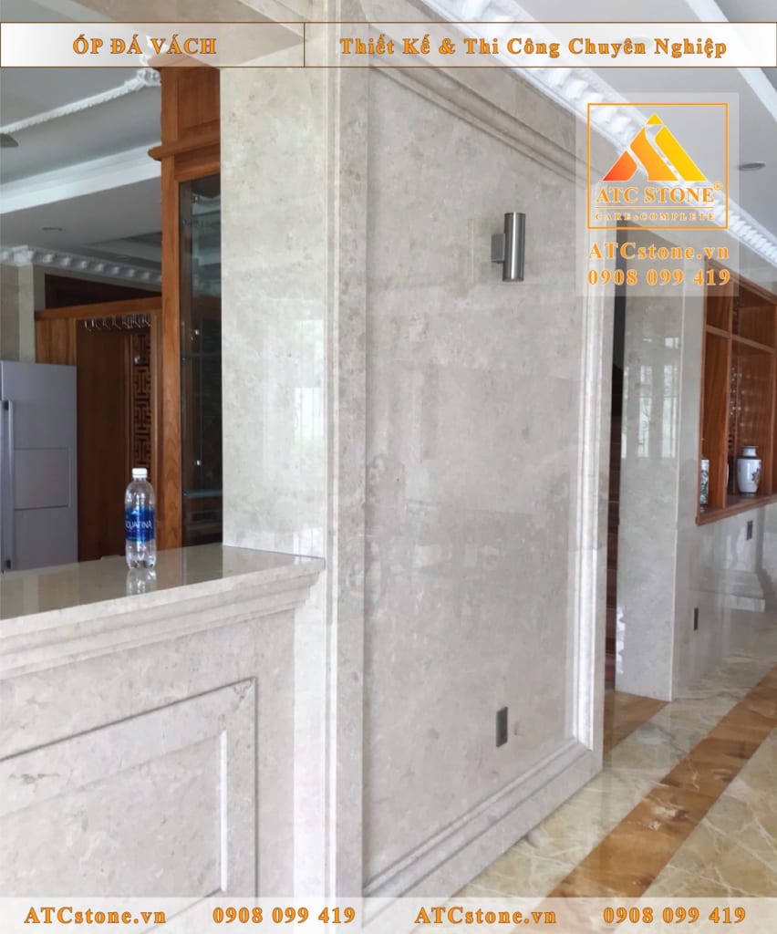 Đá marble ốp phòng khách
