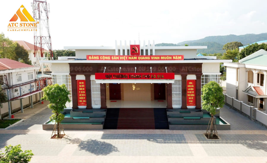 Đá hoa cương ốp hội trường Đảng
