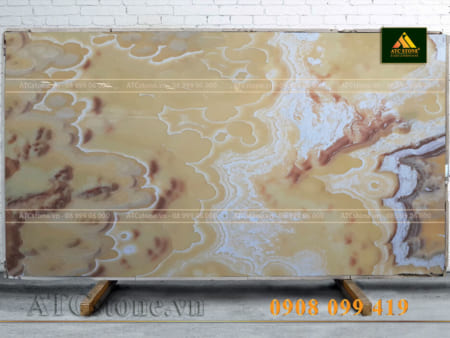 ĐÁ ONYX YELLOW PEARL