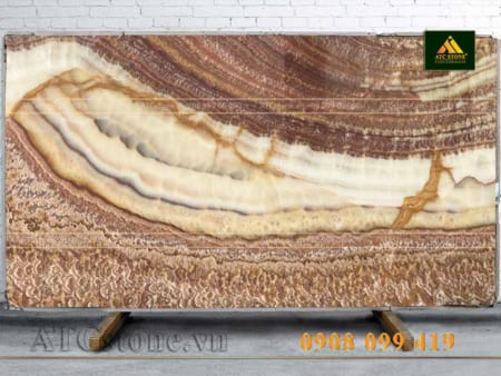 ĐÁ ONYX BROWN FLAME