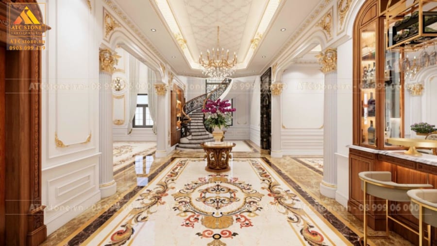 Thi công đá hoa cương cao cấp khu đô thị vinhome grand park
