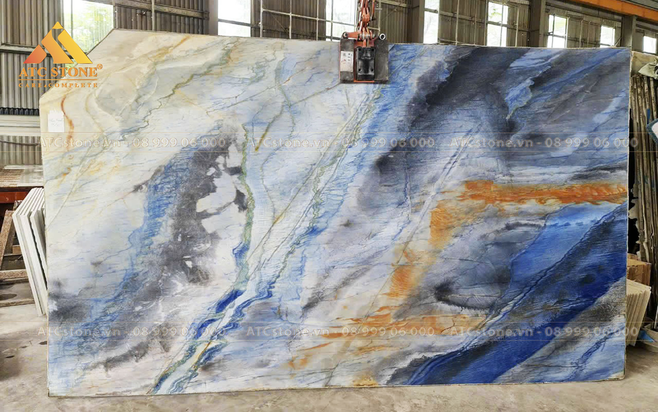 Đá hoa cương cao cấp DA-QUARTZ-BLUE-NEBULA
